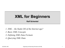 XML for Beginners