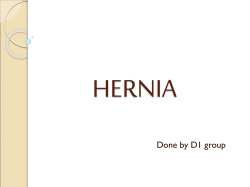 HERNIA Done by D1 group