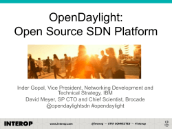 OpenDaylight: Open Source SDN Platform