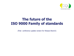 The future of the ISO 9000 Family of standards