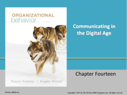 Communicating in the Digital Age Chapter Fourteen McGraw-Hill/Irwin