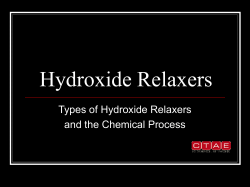 Hydroxide Relaxers Types of Hydroxide Relaxers and the Chemical Process