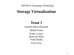 Storage Virtualization Team 3