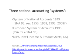 : Three national accounting &#34;systems&#34;