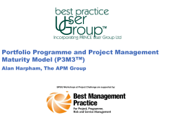 Portfolio Programme and Project Management Maturity Model (P3M3 )