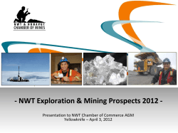 - NWT Exploration &amp; Mining Prospects 2012 -
