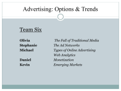 Advertising: Options &amp; Trends Team Six
