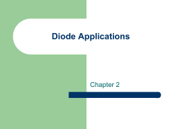 Diode Applications Chapter 2