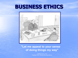 BUSINESS ETHICS &#34;Let me appeal to your sense Cartoon by P.C. Vey