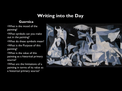 Writing into the Day Guernica