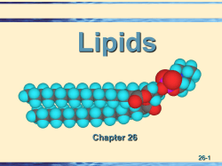 Lipids Chapter 26 26-1