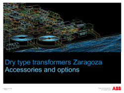 Dry type transformers Zaragoza Accessories and options © ABB Group 2009