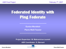 Federated Identity with Ping Federate