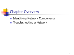 Chapter Overview Identifying Network Components Troubleshooting a Network 