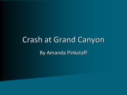 Crash at Grand Canyon By Amanda Pinkstaff