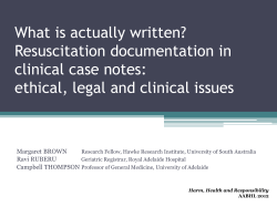 What is actually written? Resuscitation documentation in clinical case notes: