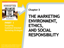 THE MARKETING ENVIRONMENT, ETHICS, AND SOCIAL