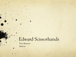 Edward Scissorhands Tim Burton Auteur