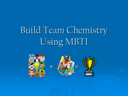 Build Team Chemistry Using MBTI + =