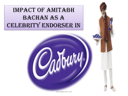 IMPACT OF AMITABH BACHAN AS A CELEBRITY ENDORSER IN www.pptmart.com