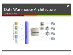 Data Warehouse Architecture  By: Harrison Reid