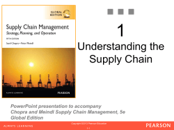 1 Understanding the Supply Chain PowerPoint presentation to accompany