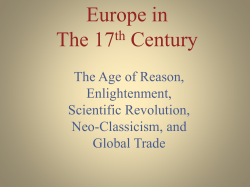 Europe in The 17 Century th