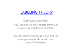 LABELING THEORY