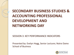 SECONDARY BUSINESS STUDIES &amp; ACCOUNTING PROFESSIONAL DEVELOPMENT AND NETWORKING DAY