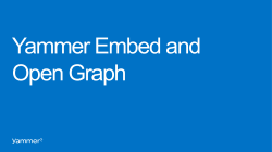 Yammer Embed and Open Graph