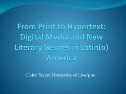 Claire Taylor, University of Liverpool