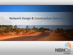 Network Design &amp; Construction Overview