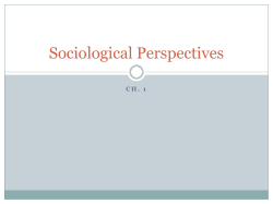 Sociological Perspectives C H .   1