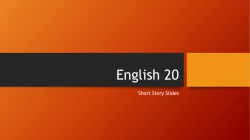 English 20 Short Story Slides