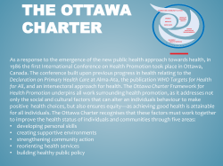 THE OTTAWA CHARTER