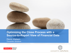 Optimizing the Close Process with a Source-to-Report View of Financial Data