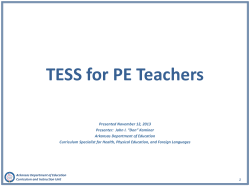 TESS for PE Teachers
