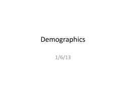 Demographics 1/6/13