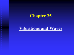 Chapter 25 Vibrations and Waves
