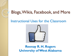 Blogs, Wikis, Facebook, and More Instructional Uses for the Classroom