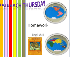 Homework English II