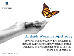 Adelaide Women Project 2013