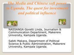 The Media and Chinese soft power and political influence