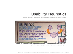 Usability Heuristics