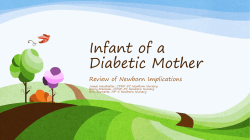 Infant of a Diabetic Mother Review of Newborn Implications