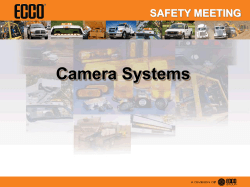 Camera Systems SAFETY MEETING