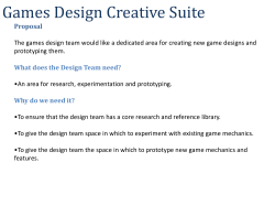 Games Design Creative Suite