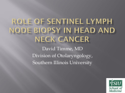 David Timme, MD Division of Otolaryngology, Southern Illinois University