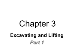 Chapter 3 Excavating and Lifting Part 1