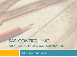 SAP Controlling overview